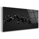 Tableau sur verre ? 140 x 70 cm - tableau mural d�coratif - verre d�corative - art abstrait