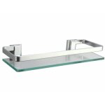 Tablette �tag�re de salle de bain en verre tremp� murales 58. 5x12x5. 5cm