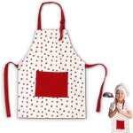 Tablier enfant r�glable 3 - 8 ans, coton avec poche, usage cuisine, peinture, activit�s cr�atives