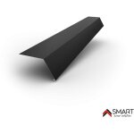 Tablier de gouttire - bac acier - tle de couverture - toiture - coloris gris anthracite ral 7016 l=2m, ...