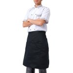 Tablier avec poches unisexe tablier de cuisine (noir)