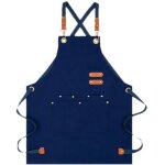 Tablier en toile imperm�able avec bretelles r�glables, �l�gant et confortable, pour femmes, hommes et ...