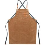Tabliers de travail en toile pour homme avec poches, sangle r�glable et grandes poches, tablier de cuisine ...