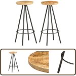 Vidaxl - tabourets de bar lot de 2 bois de manguier brut - tabouret de bar - tabouret en bois - mobilier ... Vidaxl - tabourets de bar lot de 2 bois de manguier brut - tabouret de bar - tabouret en bois - mobilier ...