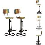 Tabourets de bar lot de 2 bois de récupération massif - tabouret de bar - tabouret de cuisine - chaise ... Tabourets de bar lot de 2 bois de récupération massif - tabouret de bar - tabouret de cuisine - chaise ...