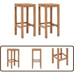 Tabourets de bar lot de 2 bois de teck massif - tabouret de bar - tabourets de bar - chaise haute - mobilier ... Tabourets de bar lot de 2 bois de teck massif - tabouret de bar - tabourets de bar - chaise haute - mobilier ...