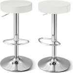 Tabouret de bar lot de 2, chaise bar pivotante, hauteur r�glable 63 - 84, 5 cm, chaise bar cuisine en ...