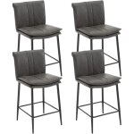 Wahson office chairs - tabouret de bar lot de 4 tabourets de bar cuir avec pied mtal, wahson bar coussin ...