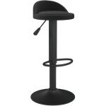 Tabouret de bar?chaise de bar noir velours cfw654141