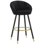 Tabouret de bar design  prague  104cm noir