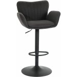 Jamais utilis] tabouret de bar hhg 098, chaise de bar pivotante, avec accoudoirs repose - pieds pivotant ...