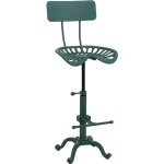 [jamais utilis�] tabouret de bar hhg - 974, chaise de bar, tabouret de comptoir, r�glable en hauteur, ...