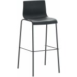 Clp - tabouret moderne avec structure en m�tal noir et si�ge ergonomique diverses couleurs colore : noir ...
