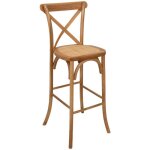 Atmosphera - tabouret de bar isak chne beige h110cm crateur d'intrieur