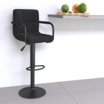 Tabouret de bar noir velours