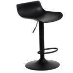 Tabouret de bar réglable bar one simplet noir mat Tabouret de bar réglable bar one simplet noir mat