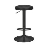Tabouret de bar r�glable en m�tal h60 - 81cm - noir - pop