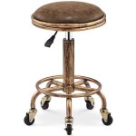 Tabouret bar vintage, tabouret roulettes, 360 tabouret bar pivotant, tabouret bar reglable en hauteur ...
