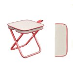 Tabouret de camping pliable, mini tabouret de camping pliable, chaise pliante de camping avec sac de ...
