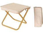 Tabouret de camping pliable portable, mini tabouret pliant et si�ge l�ger, peut �tre pli� pour les voyages, ...