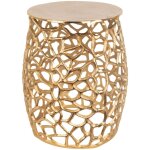 Signes grimalt - tabouret dor� en aluminium d�coratif moderne pour la maison et le bureau