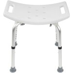 Karat - tabouret de douche et de bain noah plus rglable en hauteur pieds en caoutchouc antidrapants ...