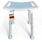 Tabouret de douche et de bain nora si�ge r�glable en hauteur, antid�rapant et durable pour le bain et ...