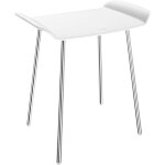 Tabouret de douche delabie be - line� si�ge blanc