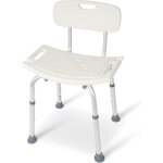Tabouret de douche ? hauteur rglable 39 - 52 cm ? sige de douche antidrapant ? aide  la douche ? ...