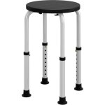 Tabouret de douche r�glable en hauteur si�ge de douche ergonomique pieds antid�rapants charge max. 136 ...