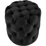 Tabouret drancy velours noir m