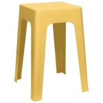 The home deco factory - tabouret empilable coloris jaune The home deco factory - tabouret empilable coloris jaune