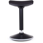 Wiltec - tabouret ergonomique assis debout ? 36 x 23 x 55 - 82 cm ? capacit� max. 135 kg ? couleur noire ...