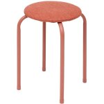 Tabouret flexy plus rose fonc� en tissu chin� - 5five