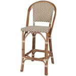 Autres tabouret haut en rotin avec un style bistrot - modle 080 - beige