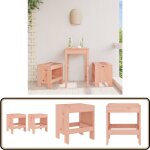 Vidaxl - tabourets de jardin lot de 2 40x36x45 cm bois massif douglas - tabouret de jardin - chaise de ...