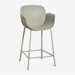 Tabouret de jardin haut lynette en polypropyl�ne et fer sklum vert bambou ?65 cm