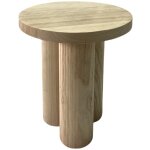Signes grimalt - tabouret lat�ral en bois de paulownia massif boh�me pour la d�coration de la maison