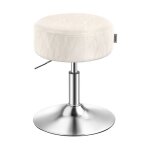 Vasagle - tabouret de maquillage, r�glable en hauteur, pivotant � 360 degr�s, en pu, coussin �pais, tabouret ...