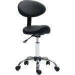 Tabouret de massage ergonomique dossier enveloppant - hauteur rglable, pivotant - pitement acier synthtique ...