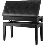 Liferun - tabouret piano rglable en hauteur 72x33x58cm, siege piano avec rangement, banc piano avec ...