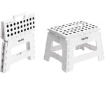 Tabouret pliant 22, 5 cm blanc easyform