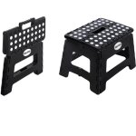 Tabouret pliant 22, 5 cm noir easyform