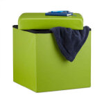 Tabouret pliant en cuir artificiel