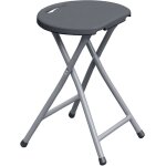 Tabouret pliant gris h46 cm werka pro