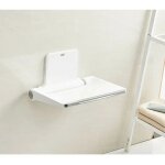Tabouret pliant mural en abs antid�rapant, tabouret pliant de rechange pour chaussures, tabouret blanc, ...