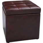 Tabouret pouf coffre boîte de rangement repose - pied ottoman espace de stockage cuir pu, max. 150 kg, ... Tabouret pouf coffre boîte de rangement repose - pied ottoman espace de stockage cuir pu, max. 150 kg, ...
