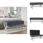 Tabouret de rangement gris foncé 110x45x49 cm velours - tabouret de rangement - banc coffre - pouf ottoman ... Tabouret de rangement gris foncé 110x45x49 cm velours - tabouret de rangement - banc coffre - pouf ottoman ...