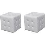 Design in - tabourets, repose - pied, pouf cube blanc cfw69121