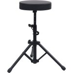Design in - tabouret, repose - pied, pouf  tambour rglable noir rond cfw50719